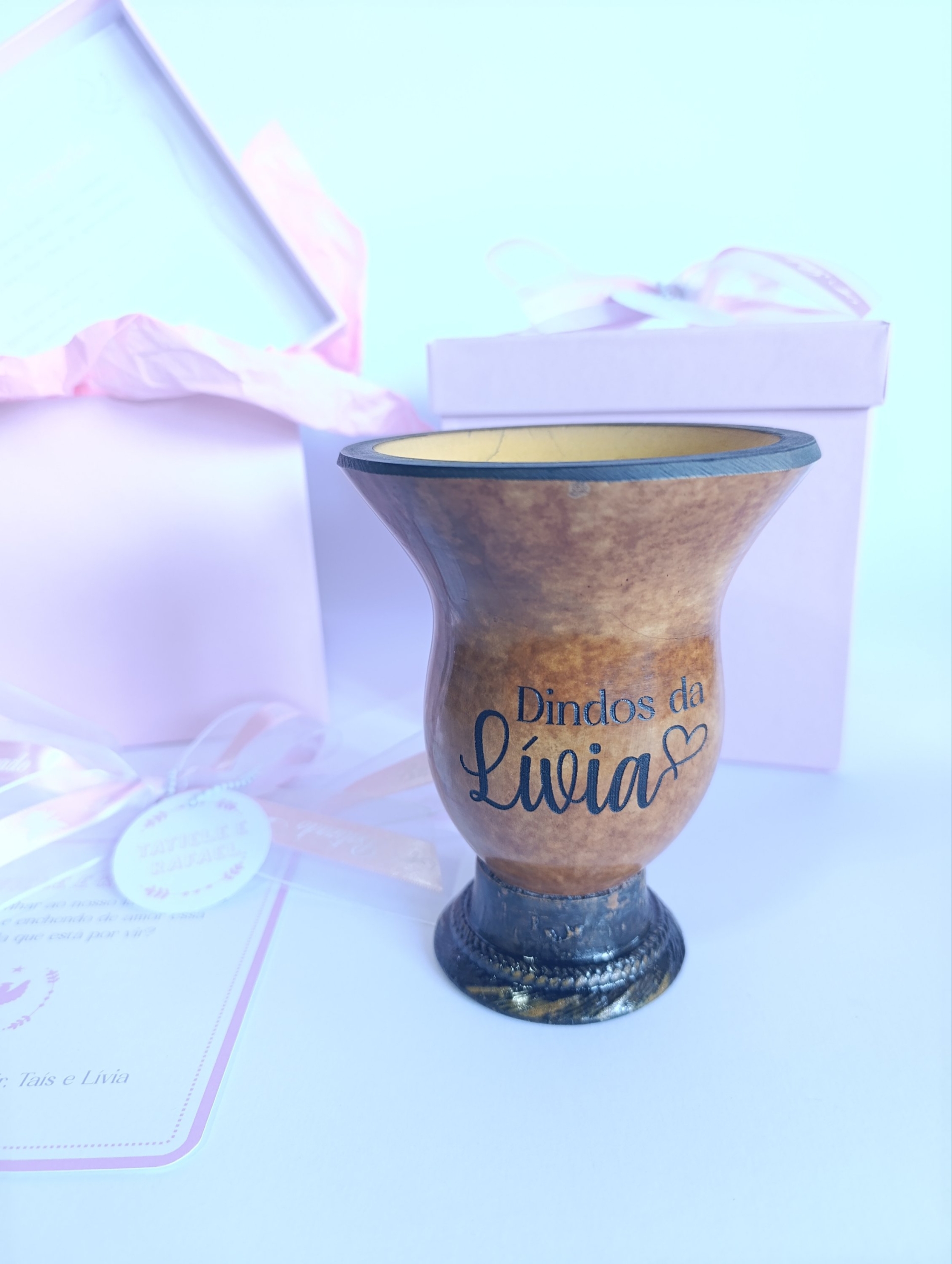 Convite Padrinhos - Cuia Personalizada - Imagem 3