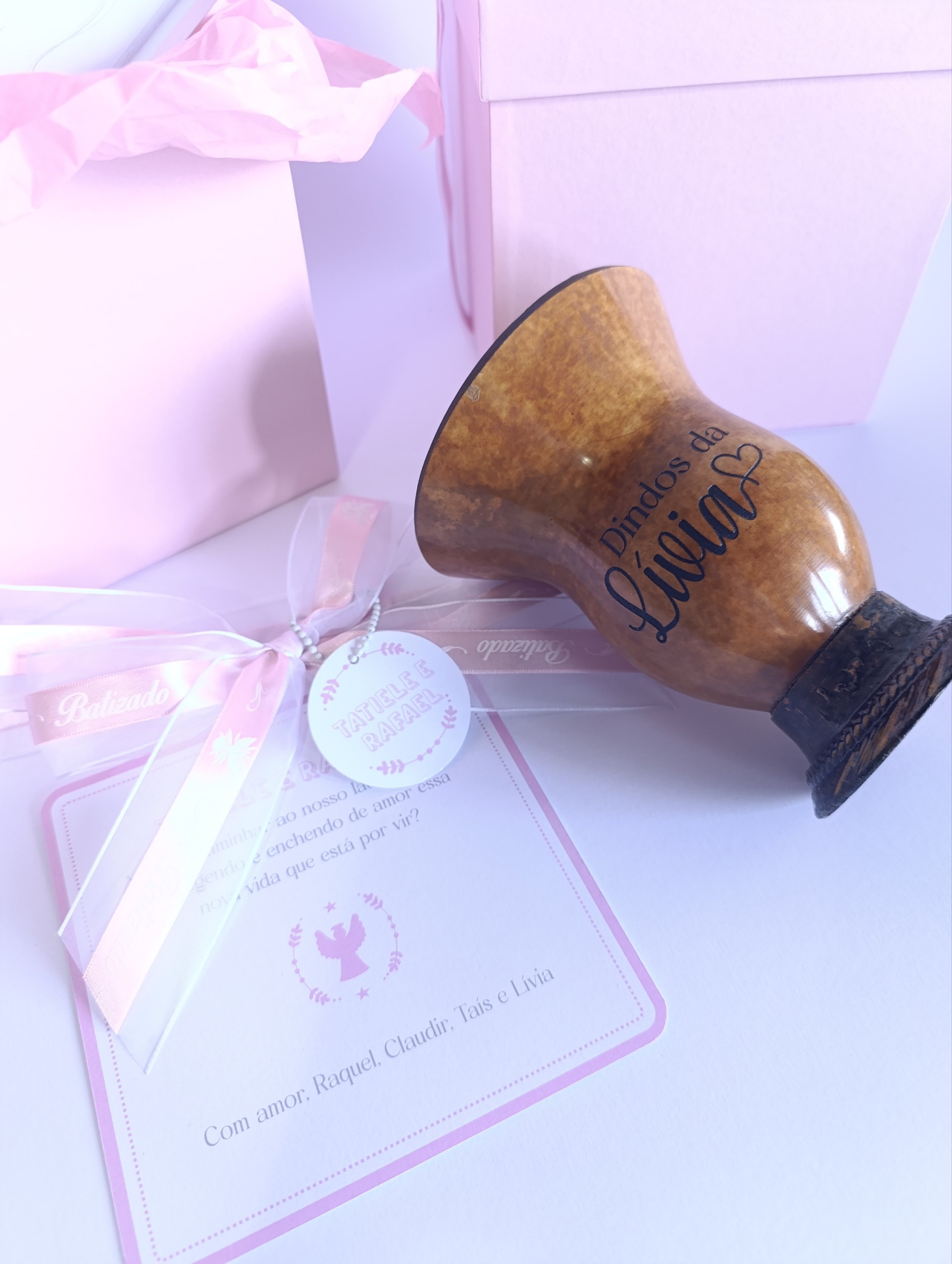 Convite Padrinhos - Cuia Personalizada