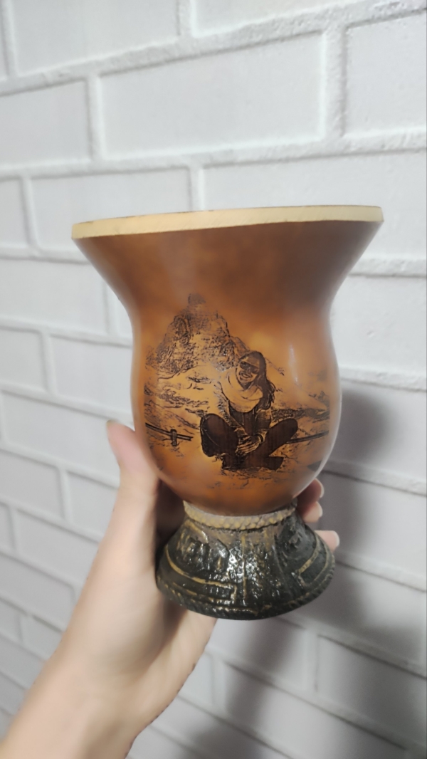Cuia chimarrão porongo - com foto