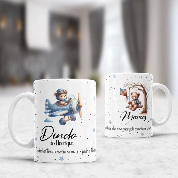 Caneca Personalizada| Padrinhos | Padrinhos tem a missão de rezar e pedir a nossa proteção #3