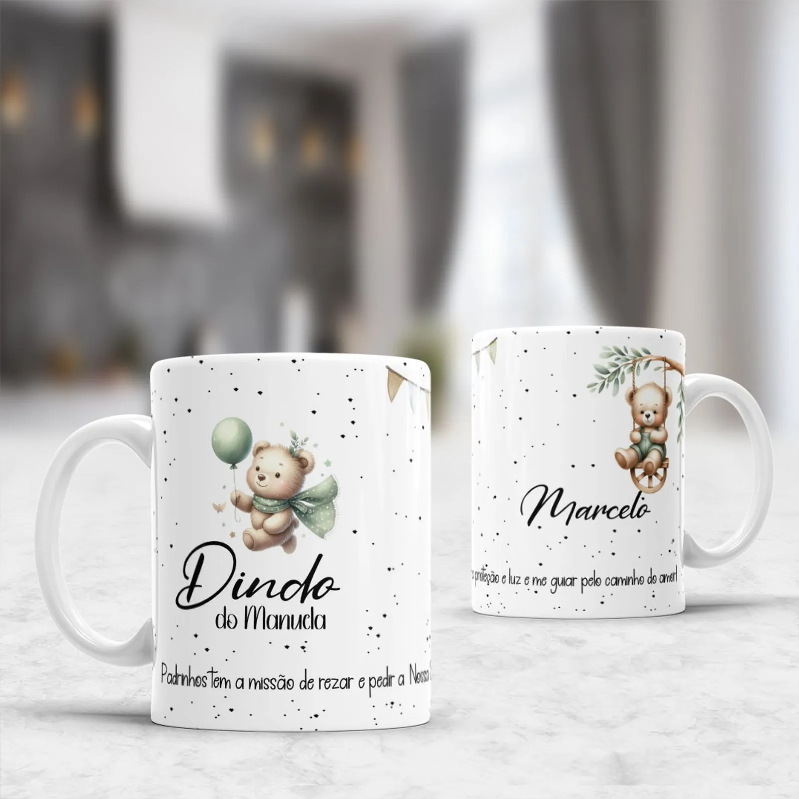 Caneca Personalizada| Padrinhos | Padrinhos tem a missão de rezar e pedir a nossa proteção #2