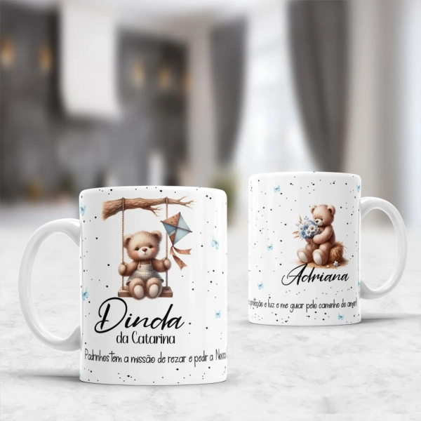 Caneca Personalizada| Padrinhos | Padrinhos tem a missão de rezar e pedir a nossa proteção #4